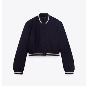 NWOT CROP BOMBER JACKET